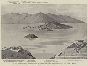 Krigen i Østasien, havnen i Wei-hai-Wei af Joseph Holland Tringham