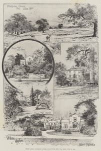 White Lodge, Richmond, hvor vores fremtidige konge blev født, 23. juni 1894 (gravering)