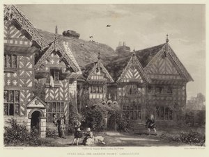Speke Hall, havefronten, Lancashire af Joseph Josiah Dodd