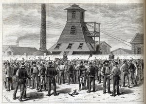 Strejke ved Anzin-minerne (Pas-de-Calais) i 1884 - Greves aux mines d