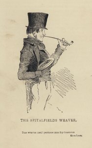Kenny Meadows: The Spitalfields Weaver (gravering) af Joseph Kenny (after) Meadows