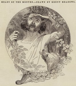 Månedernes hoveder af Joseph Kenny Meadows