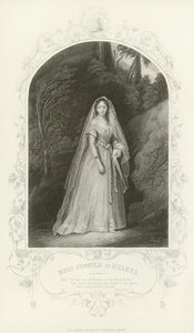 Miss Cooper som Helena, En skærsommernatsdrøm, anden akt, scene iii af Joseph Kenny Meadows