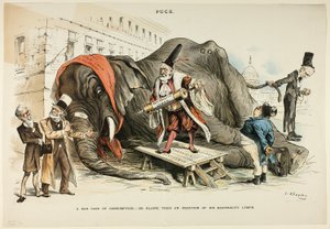 Et dårligt tilfælde af forbrug, fra Puck af Joseph Keppler