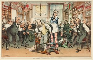 The National Barber Shop - Næste af Joseph Keppler