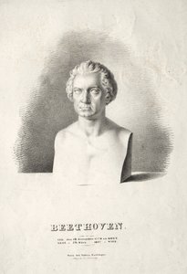 Buste af Ludwig van Beethoven.