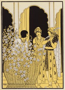 Floire og Blancheflor (farvelitografi)
