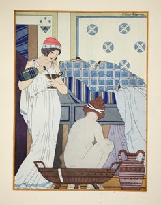 Et badesæde, illustration fra 