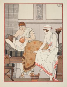 Påføring af et sug på brystet, illustration fra 