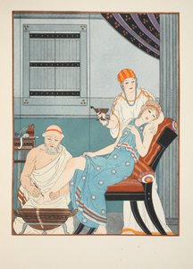 Blod udslip fra foden, illustration fra 