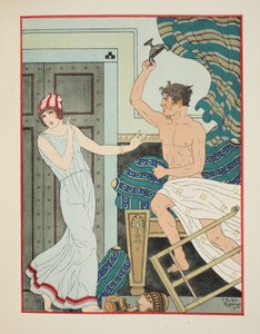 Cholerisk raseri, illustration fra "The Works of Hippocrates", 1934