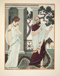 Jeg vendte mig om og så en smuk kvinde, illustration fra 