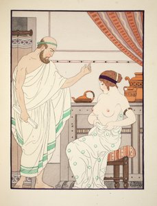 Fysisk undersøgelse, illustration fra "The Works of Hippocrates", 1934 af Joseph Kuhn Regnier