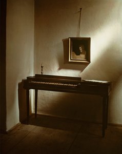 W. A. Mozarts clavichord og et ufærdigt portræt ... af Joseph Lange