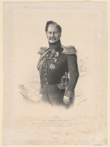 Portræt af grev Alexey Fyodorovich Orlov 1787-1862 af Joseph Lemercier