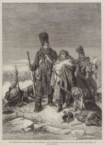 En episode af tilbagetoget fra Moskva af Joseph Louis Hippolyte Bellange