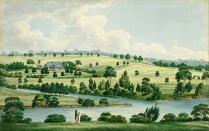 Bolig for John Macarthur Esq nær Parramatta N.S.W. af Joseph Lycett
