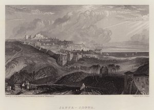 Jaffa, Joppa (farve litho) af Joseph Mallord William (after) Turner