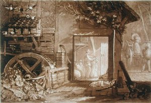 Penbury Mill, Kent, graveret af Charles Turner (1773-1857) udgivet 1808 (gravering) af Joseph Mallord William (after) Turner