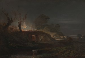 Kalkovn ved Coalbrookdale af Joseph Mallord William Turner