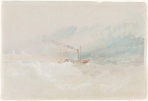 Et postskib ud for Dover af Joseph Mallord William Turner