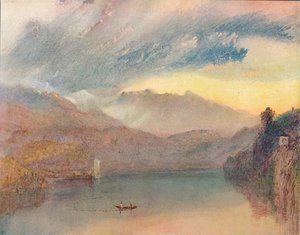En schweizisk sø, 1909 af Joseph Mallord William Turner