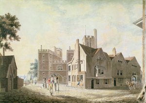 Udsigt over ærkebiskoppens palads, Lambeth af Joseph Mallord William Turner