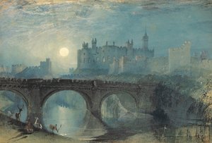Alnwick Castle, ca. 1829 af Joseph Mallord William Turner