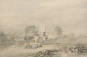 Autumn Sowing of the Grain, ca. 1794 (akvarel over grafit på papir) af Joseph Mallord William Turner