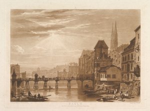 Basel Liber Studiorum, del I, tavle 5, 11. juni 1807. af Joseph Mallord William Turner