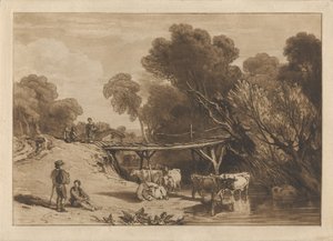 Bro og køer af Joseph Mallord William Turner