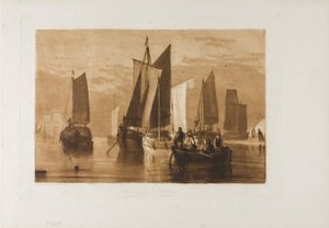 Rolig, tavle 44 fra Studiebogen af Joseph Mallord William Turner