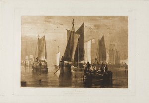Rolig, tavle 44 fra Studiebogen af Joseph Mallord William Turner