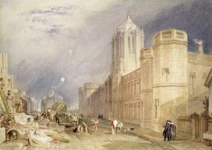 Christ Church, Oxford (wc på papir) af Joseph Mallord William Turner