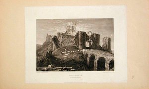 Corfe Castle, Dorsetshire af Joseph Mallord William Turner