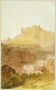Durham Castle (akvarel på papir) af Joseph Mallord William Turner