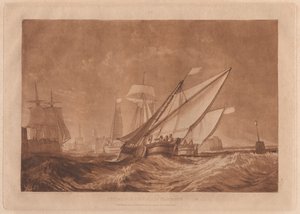 Indsejlingen til Calais Havn af Joseph Mallord William Turner