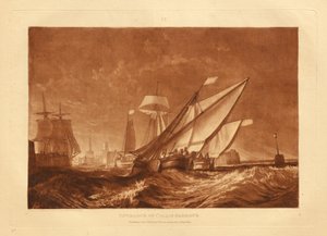 Indsejlingen til Calais havn af Joseph Mallord William Turner