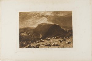 Hind Head Hill, tallerken 25 fra Liber Studiorum af Joseph Mallord William Turner