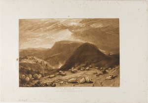 Hind Head Hill, tallerken 25 fra Liber Studiorum af Joseph Mallord William Turner
