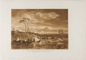 Inveraray Castle and Town, plade 65 fra Liber Studiorum af Joseph Mallord William Turner