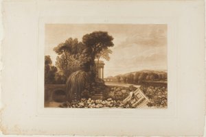 Isis, plade 68 fra Studiebogen af Joseph Mallord William Turner