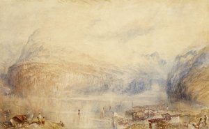 Vierwaldstättersøen fra Brunnen af Joseph Mallord William Turner