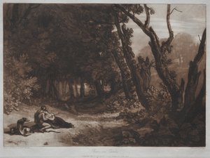 Liber Studiorum: Procris og Cephalus af Joseph Mallord William Turner