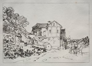 Studiebog: Vandmølle af Joseph Mallord William Turner