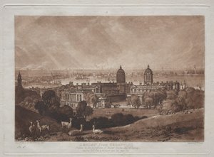 London fra Greenwich af Joseph Mallord William Turner