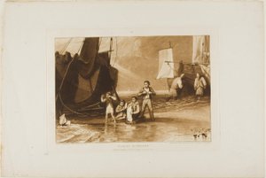Marine Dabblers, tallerken 29 fra Liber Studiorum af Joseph Mallord William Turner