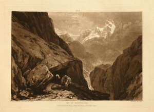 Sankt Gotthard-bjerget af Joseph Mallord William Turner