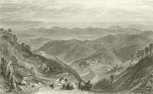 Mussooree og Dhoon, fra Landour af Joseph Mallord William Turner