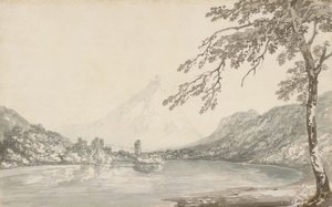 På floden Aar mellem Unterseen og Brienz-søen af Joseph Mallord William Turner